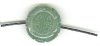 1 20x10mm Green Aventurine Carved Coin